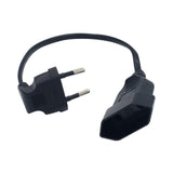 Maxbell European 90 Degree Angled 0.4mm Male to European Female AC Power Cord for PC