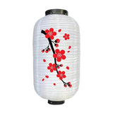 Maxbell Japanese Style Lantern Hanging for Spring Festival Restaurant Birthday White Body BigFlower