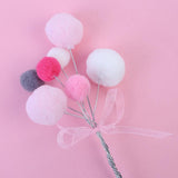Max Cake Decoration Plug-in Card, Butterfly Knot Birthday Party Pink