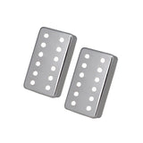 Maxbell 2Pcs Copper Guitar Pickup Cover for 6 Strings Electric Guitar Replacement Argent