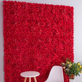 Max Silk Hydrangea Artificial Rose Flower Wall Wedding Background Red