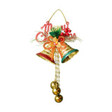 Maxbell Christmas Bell Ornaments Party Supplies Bowknot for Outdoor Indoor Window Style A