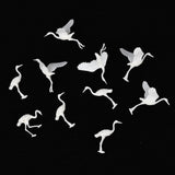Maxbell 10 Pieces Miniatures Red-crowned Crane Bird Figurines Toy Dollhouse Decor