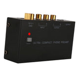 Maxbell Compact Phono Preamp Turntable Preamplifier with Power Switch for Amplifiers
