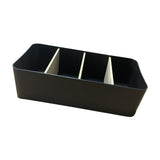 Maxbell Remote Control Holder Make up Organizer Desktop for Remotes Bedside Sundries rectangle Black