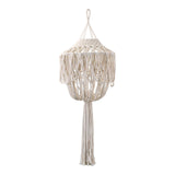 Maxbell Boho Hanging Pendant Light Cover Office Home Hand Weaved Macrame Lampshade