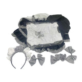 Maxbell Maid Costume Apron Cosplay Maid Dresses Waitress for Stage Halloween S