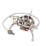 Maxbell Camping Gas Stove Folding Cooking Tool Durable for Fishing Outdoor Camping