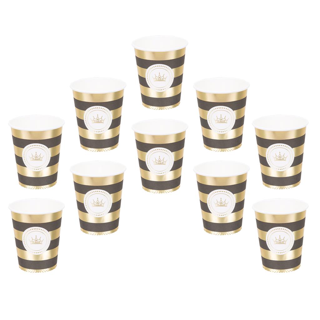 Max 10Piece Paper Disposable Cups Hot Cold Beverage Drinking Cup for Water,Juice