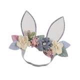Maxbell Creative Bunny Ears Headband Decor Woodland for Festival Fancy Dress Newborn Style C