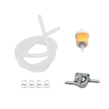 Maxbell Professional Gas Fuel Switch with Filter Fuel Line for Motorcycle Clear