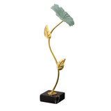 Maxbell Leaf Statues Ornaments Collectible for Home Living Room Housewarming Gift style A
