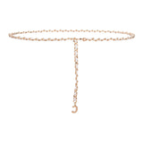 Maxbell Fashion Waist Chain Belt Adjustable for Clothes Accessories Beach Women white