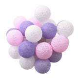 Maxbell 20 Cotton Ball Fairy Lights 3 meters String Light Wedding F_Battery Type