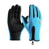 Maxbell Winter Gloves Windproof Insulated for Motorcycle Cycling Adults Unisex L Blue