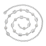 Max Metal Waist Chain White