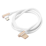 Max Micro USB Cable Charging Bent Charge Data Mobile Phone Cable white