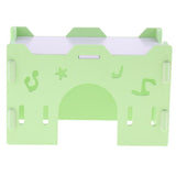 Maxbell Hamster Hideout House Wooden Living Hut Exercise Funny Nest Toy green