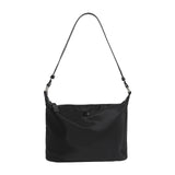 Maxbell Women Shoulder Bag Elegant Stylish Nylon Tote with Zipper Closure Pouch Black