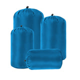 Maxbell 4x Nylon Compression Stuff Sack Lightweight Sleeping Bags Storage for Travel blue