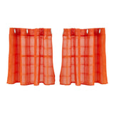 Max Shower Kitchen Tier Window Curtains Elegant 2pcs Rod Pocket Drapes Valances