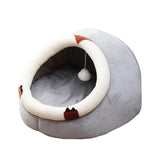 Maxbell Large Cat Beds with Ball Cushion Basket Warm Portable for Kitten Sloth M