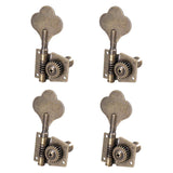 Maxbell 4 Pieces Opened Electric Bass Tuning Pegs for Ukulele Electric Guitar 4R Bronze