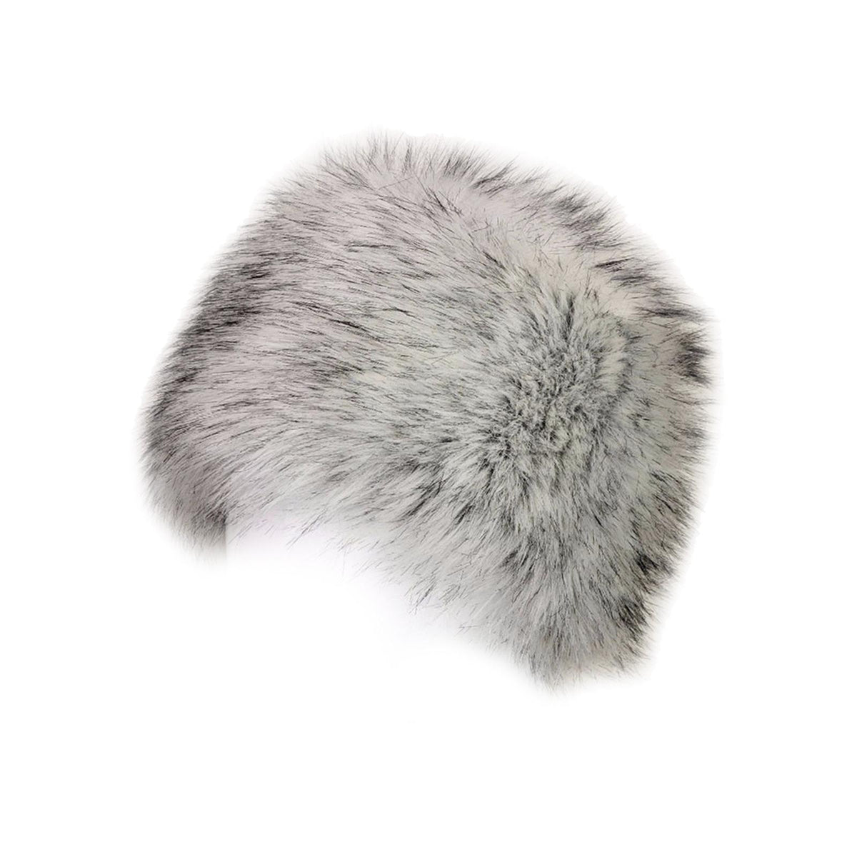 Maxbell Winter Faux Fur Hat Headwear Motorcycle Windproof Cossack Russian Ski Cap White Black