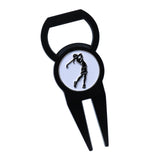 Maxbell Portable Golf Divot Repair Tool Groove Cleaner Metal for Exercise Women Men C