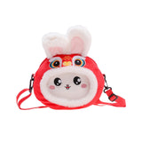 Maxbell 3D Girls Shoulder Bag Plush Purse Cosplay Handbag Wallet Women Bunny Bags Style A