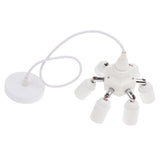 Maxbell Vintage Ceiling Pendant Lamp Light fixture Adjustable White One Turn Seven