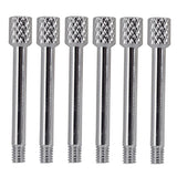 Max 6pcs Brass Electric Guitar Tremolo Bridge Saddle Clamp String Screws Silver