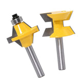 Max 2 Pieces 8mm Shank Cabinet Door Molding Router Bit Set with Carbide Tipped