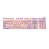 Maxbell Keycaps Set Backlit Two Color Key Caps for Mechanical Keyboards 980K 87 Keys Light Purple,Pink
