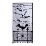 Maxbell Halloween Door Curtain Spooky Door Panel Cover for Decoration Supplies Bats