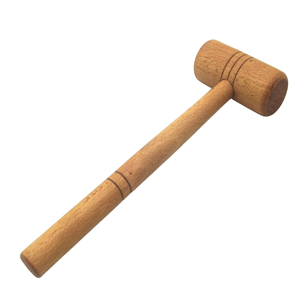 Maxbell Unfinished Multifunctional Beech Wood Mallet Carving  Wooden L