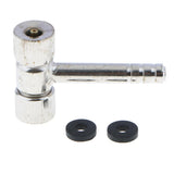 Max Dual Purpose Straight Iron Handle Rubber Inflator Air Nozzle Short Handle