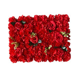 Maxbell Flowers Wall Panel 40Cmx60cm Floral Backdrop for Indoor Party Baby Shower Red
