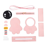 Maxbell Spaceman Shape DIY Handbag Purse Making Materials Measure 9.8x6.3x6inch Pink