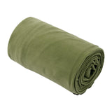 Maxbell Soft Fleece Sleeping Bag Liner Business Backpacking Thermal Camping Blanket Dark Green