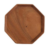 Max Wood Food Serving Tray For Breakfast in Bed Party Octagonal plate (small)