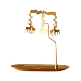 Maxbell Maxbell Romantic Candlestick Decoration Rotating Candle Holder for Festival Elk