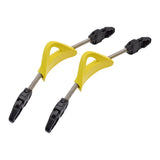 Maxbell 2Pcs Universal Spring Heel Straps Pin Type Non Slip Stainless Steel 31CM