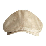 Maxbell Autumn Winter Berets Hats Casual Octagonal Flat Hat for Autumn Spring Beige