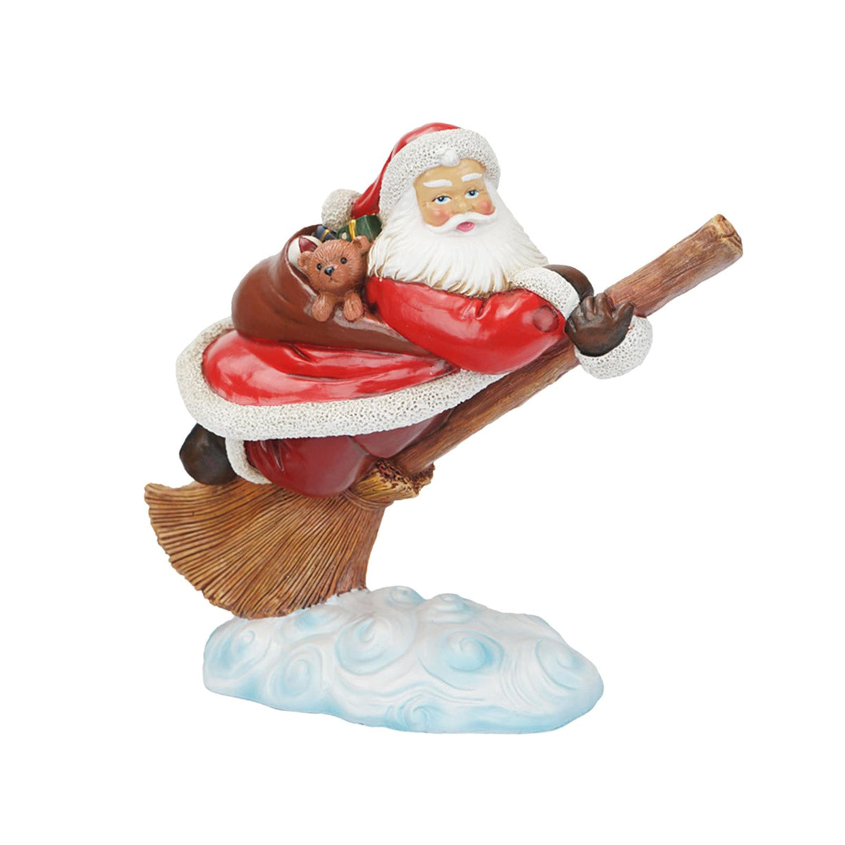 Maxbell Resin Figurine Decorative Sculpture Christmas Decor Home Broom