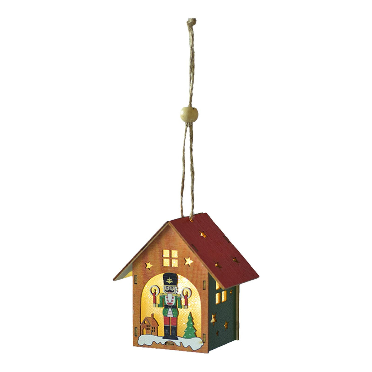 Maxbell Maxbell Christmas Hanging Decoration with Lights for Holiday Room Bedroom Green