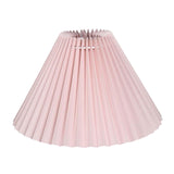 Maxbell 25cm Pleated Lampshade Cloth Replacement for Dining Room Cafe Ornaments White