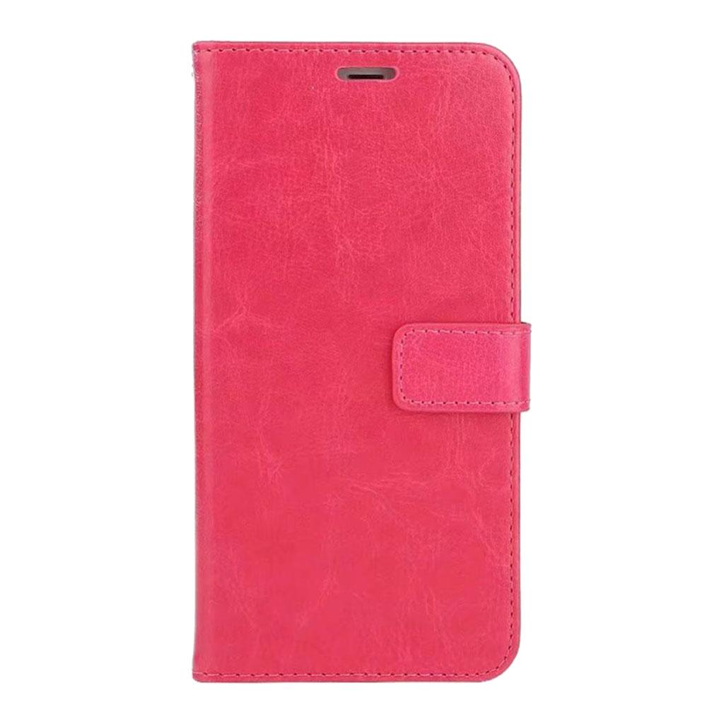Maxbell PU Leather Flip Phone Case with Card Slot for Samsung Galaxy S10 E Rose Red