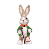 Maxbell Bunny Figurine Decoration Ornament Durable Figures for Hallway Lawn Yard Style A