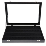 Maxbell Clear Lid Jewelry Tray Display Organizer Storage Box Case Showcase Type 2